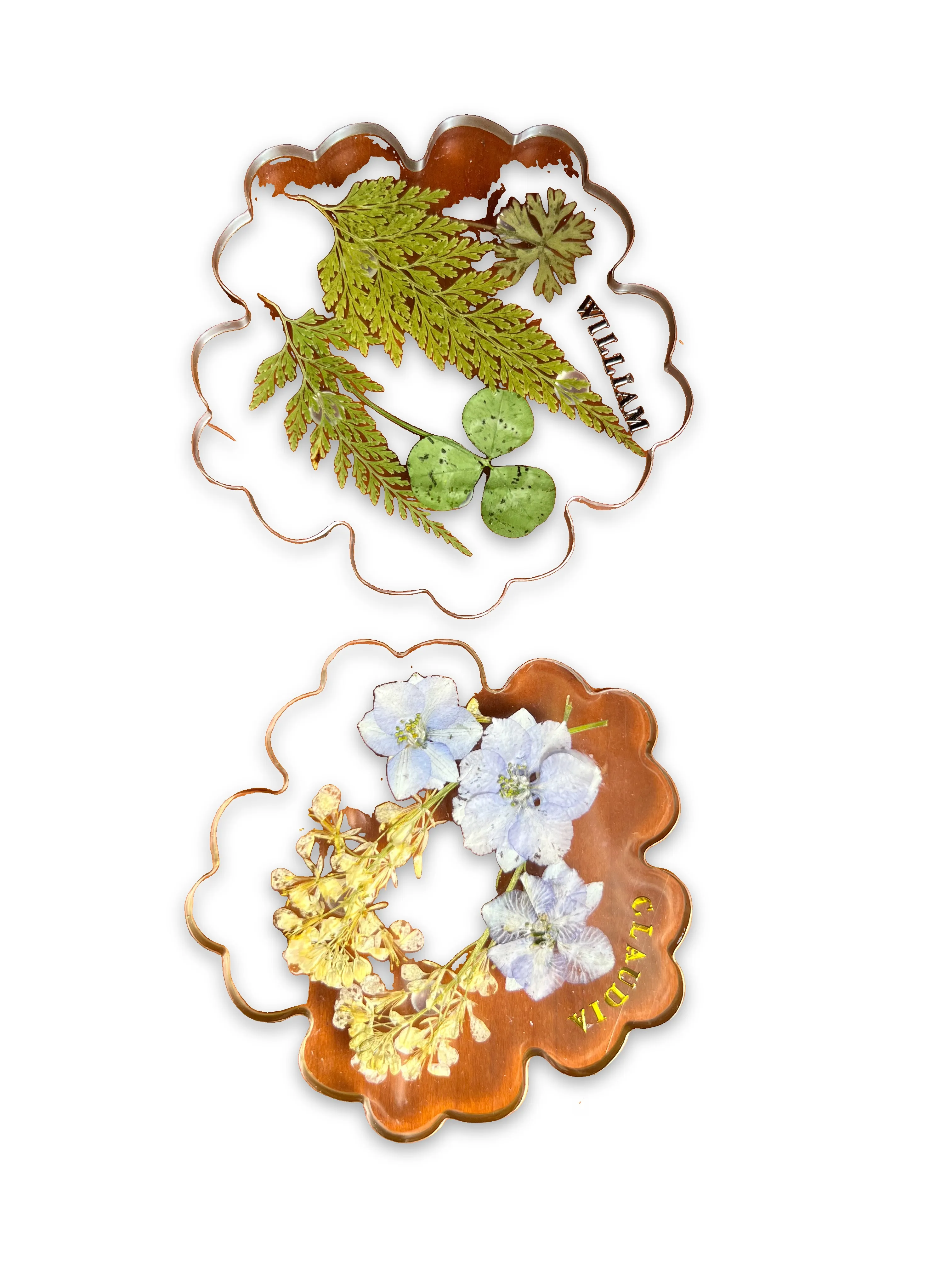 Fern And Wildflower Coasters — photo 1 of 2
